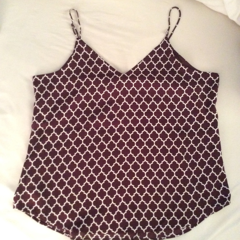 NWOT EXPRESS maroon Downtown button down top - Picture 5 of 7